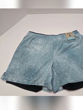 Chubbies Blue Speckled Swim Trunks with Black Liner. NWT. Size Large.